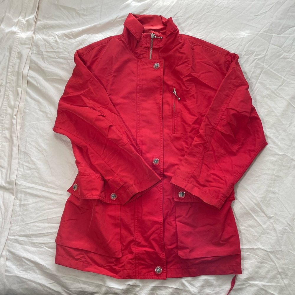 Red winter coat